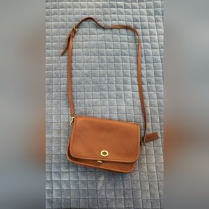 Vintage Coach Camel Crossbody Purse